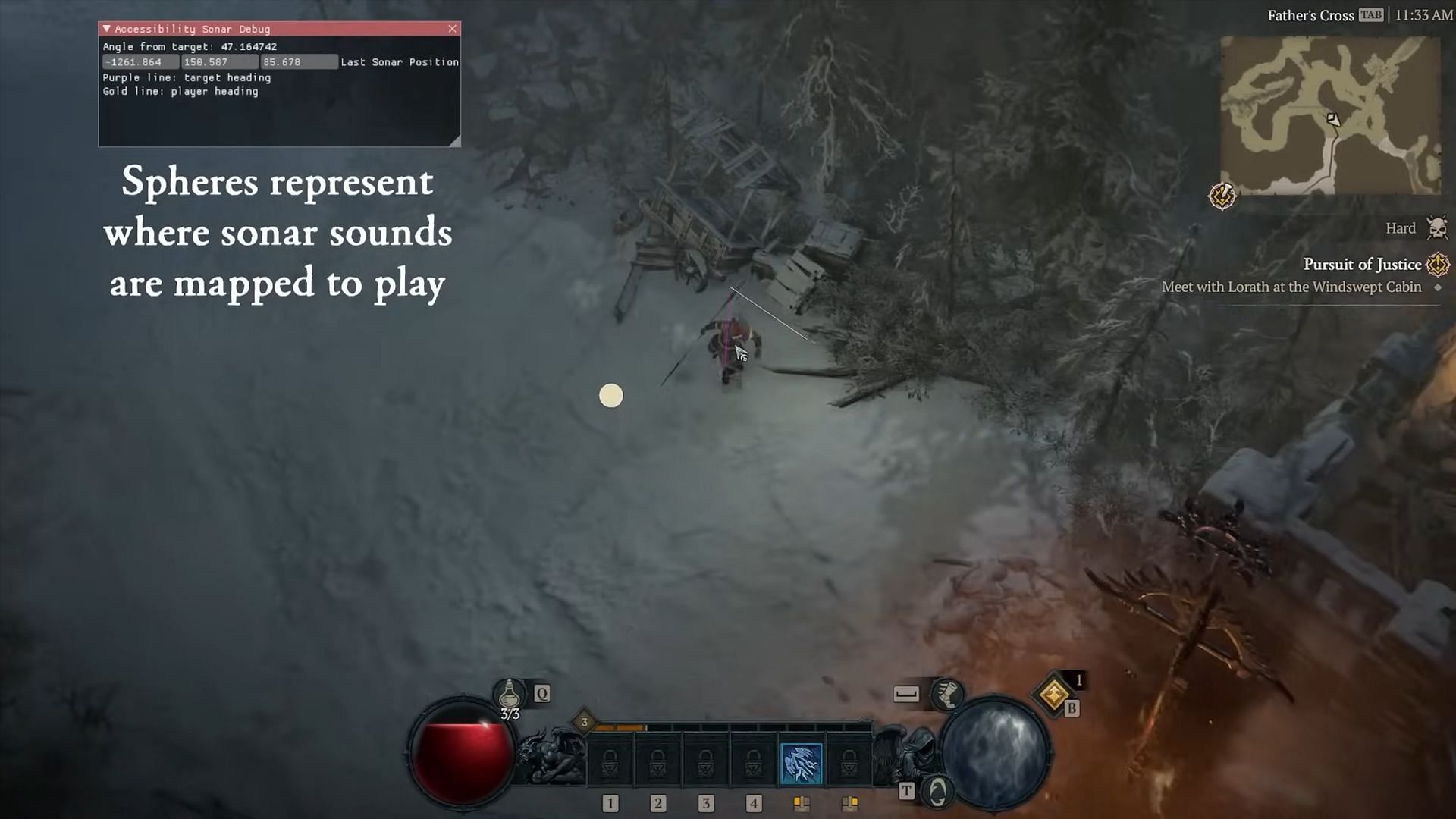 Diablo 4's audio-based navigation system "Sonar" is it's one of the most innovative systems (Image via Blizzard Entertainment)
